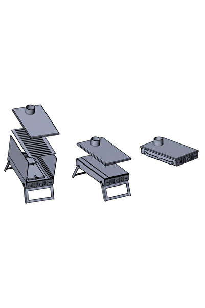 demirnesil Katlanır 2MM Çelikten Camlı Kül Hazneli Kamp,Çadır Sobası. Kolay kurulum Çantalı Tepedentırnağa Soba