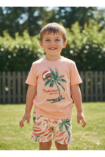 Miniworld Children's Shorts T-Shirt Set Unisex