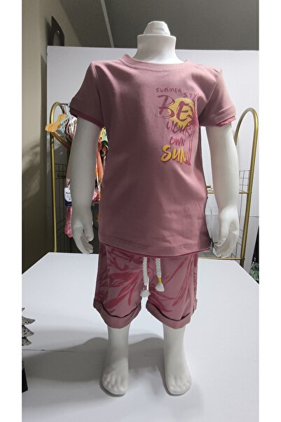 Miniworld Kids Unisex Girls Boys Shorts Bottom Top Set Nursery 100% Cotton Casual Style Design Premium, Coral