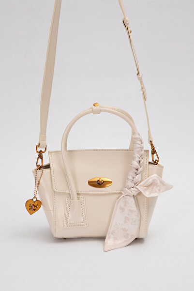 Levidor Beige Scarf Detailed Shoulder Bag 930459