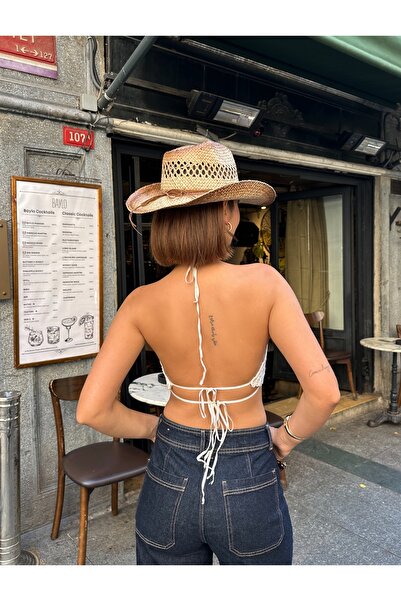 LAGRANZE Kadın Premium Bohem Kovboy Şapka