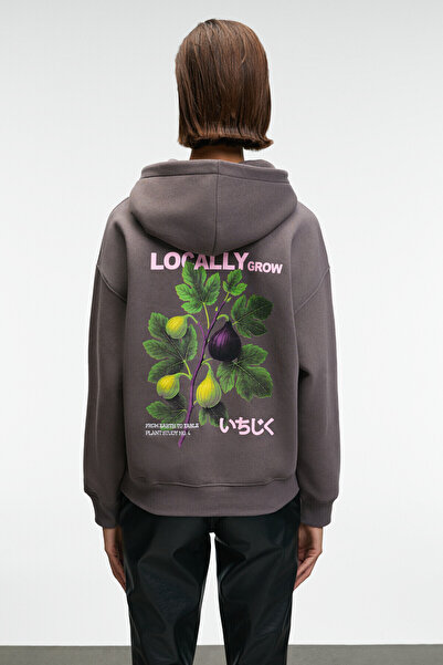 GRIMELANGE Yanmesa women's oversize print and embroidery detailed long sleeve...