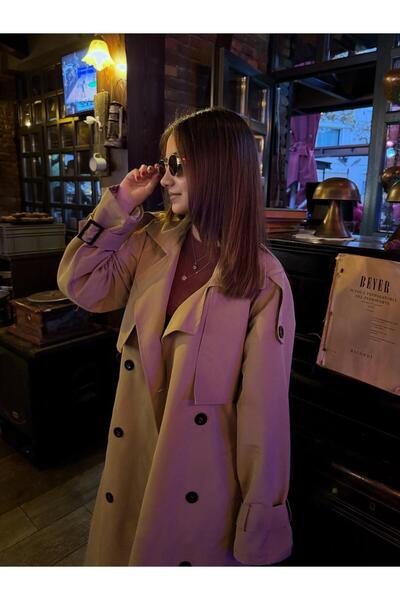 MODAGK Oversize Cut Camel Trench Coat