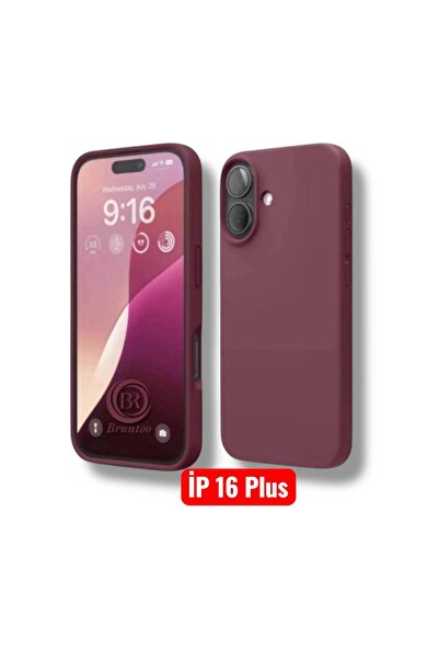 Bruntoo BR Apple İphone 16 Plus Uyumlu Lansman Kılıf İçi Kadife Dişi Silikon ...