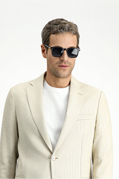 Kiğılı Κλασικό λινό μπουφάν με σχέδια