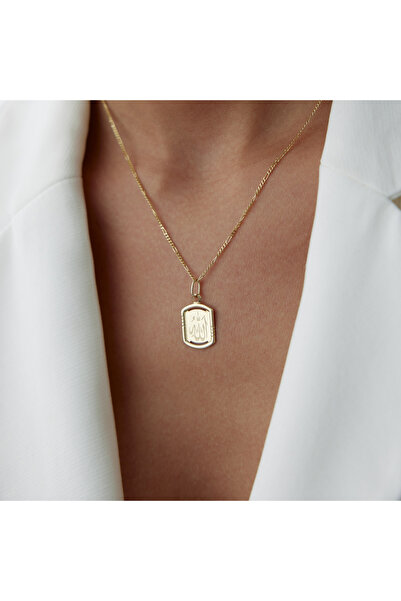 Cherry by Özkonak Allah Yazılı Plaka Kolye