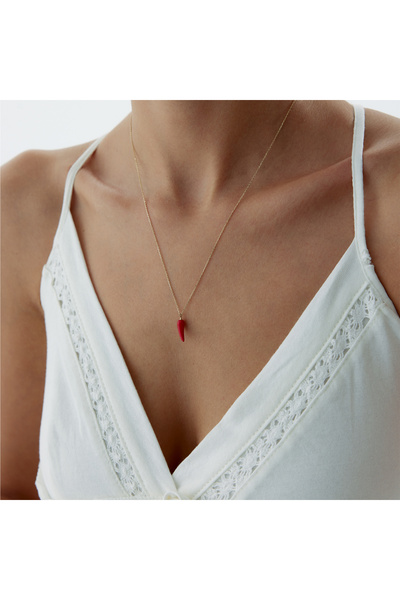 Cherry by Özkonak Kırmızı Biber Kolye