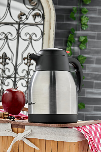 Cooker 1,5 Litre Çelik Termos Çay Termosu Su Termosu Termos