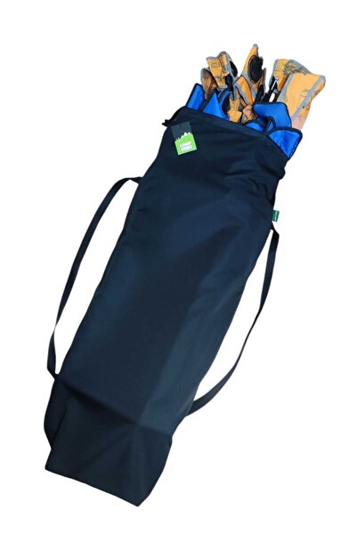 CAMP STORY διπλή τσάντα μεταφοράς καρέκλας κάμπινγκ 1 τμχ Τσάντα μεταφοράς ομπρέλας παραλίας 1 τμχ μαύρο σετ