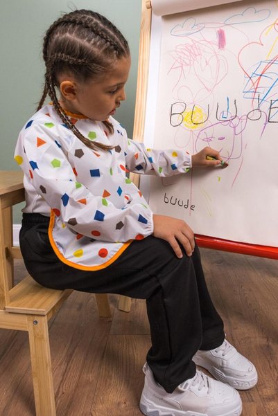 Buude Kids مريلة مقاومة للسوائل للأطفال من 3-4 سنوات