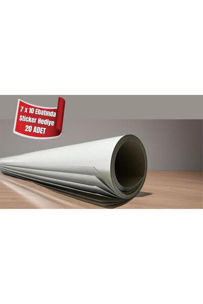 Orbak Kağıt 100X150 Cm 180gr Ön Beyaz Arka Gri Lüks Kraft Kağıt Ambalaj, Pake...