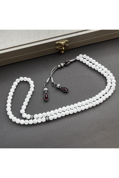 dergah tesbih 99 lu Necef Taşı Namaz Tesbihi Gümüş Tasarım NCF712