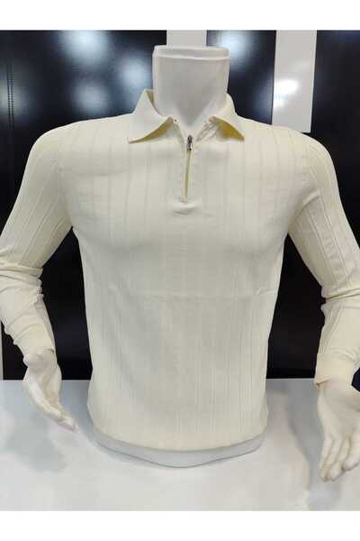 ADVANTE Güncüoğlu Seasonal Long Sleeve Polo Neck Zippered Elastic Bottom Men's Knitwear