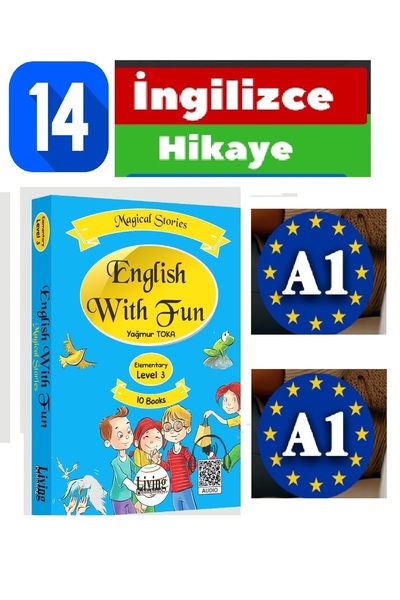 Easy Readers English 14 Story Reading Book 4. 5. 6. 7. Class - Beginner - Intermediate Q.R Coded Set