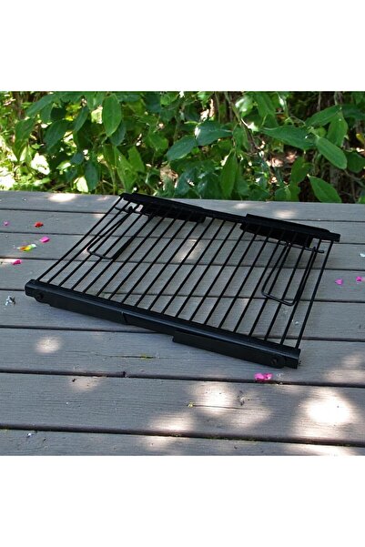 Inteliced Grill grid with foldable legs, Inteliced®, 39x31 cm, ideal for camping, height 12 cm