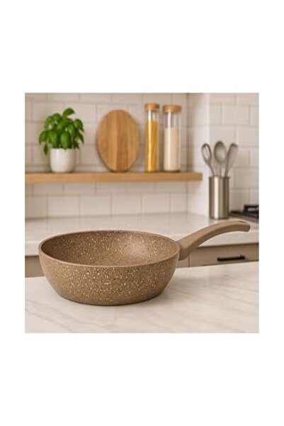 OMS OMS - 24 Cm None Stick Granite Frypan - Made in Turkey