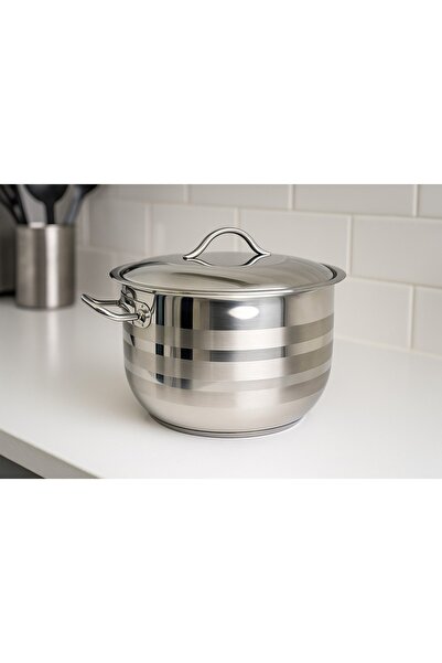 OMS 40Cm Stainless Steel Casserole - Made In Turkey