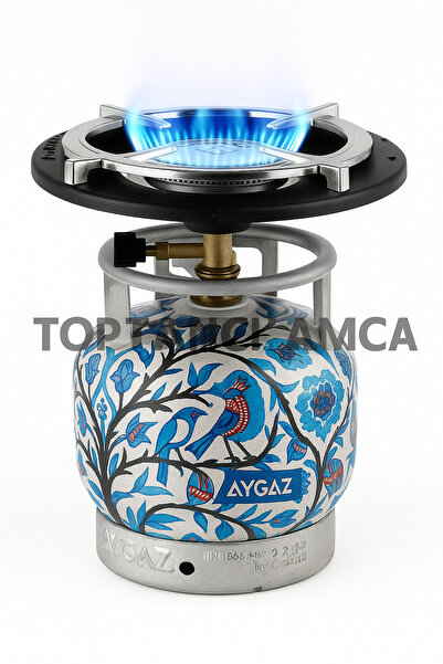 Toptancı Amca Siyah Beyaz Kamp Ocağı Güçlendirilmiş Tava Koyma Balık Piknik T...