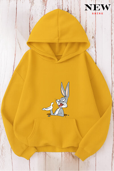 New Shine سويت شيرت بطبعة أرنب