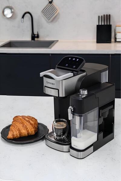 Omnex Ox-Pro2 Capsule and Ground Coffee Espresso Machine 20 Bar Pressure Milk Frother Latte & Cappuccino