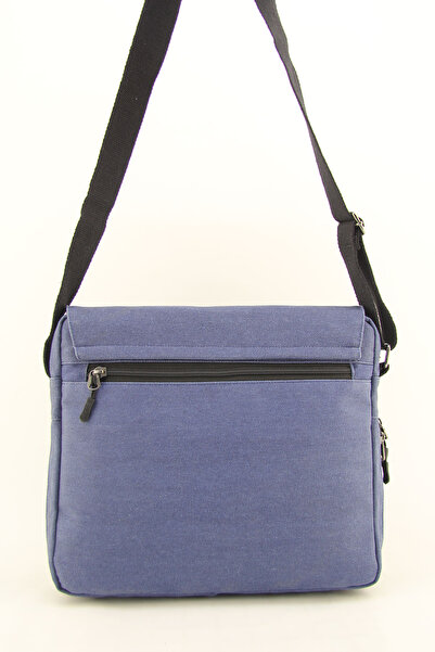 QUB CLUB Geantă de stradă pentru serviciu de poștă, albastră, pentru școală, din pânză, impermeabilă