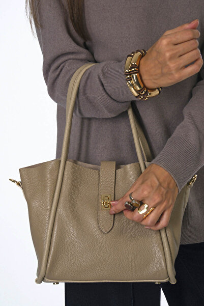 ABBRA Women's Vegan Leather Medium Size Puppy Bag