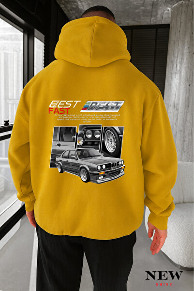 New Shine سويت شيرت بطبعة سيارة