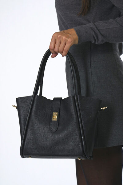 ABBRA Women's Vegan Leather Medium Size Puppy Bag