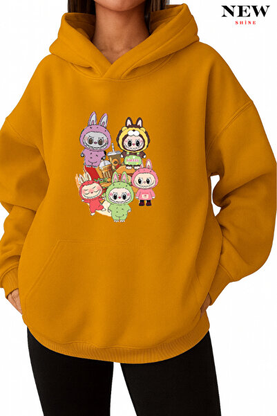 New Shine سويت شيرت مطبوع من لابوبو