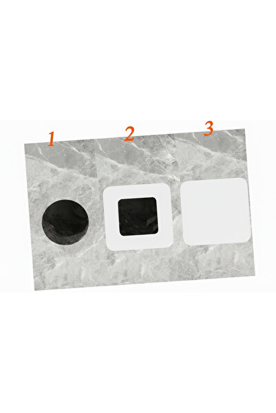 GenelTedarik Klima Borusu ( Kör) Boş Delik Kapatma Kapagı Menfez Kare Düz Mod...