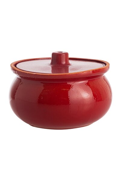 Mudo Home NATURAL KÜÇÜK GÜVEÇ TENCERE 1 L - KIRMIZI
