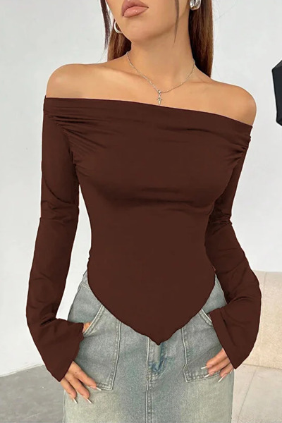 ecemore Μακρυμάνικη μπλούζα με λεπτομέρεια με κορδόνια Madonna