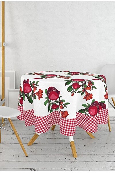 Çt Çeyizci Tekstil Στρογγυλό τραπεζομάντιλο με ψηφιακή εκτύπωση