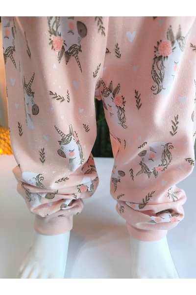 Miniworld Kız-Erkek Bebek- Çocuk Pijama Takımı %100 Pamuk Uzun Kollu Yuvarlak Yaka Mevsimlik