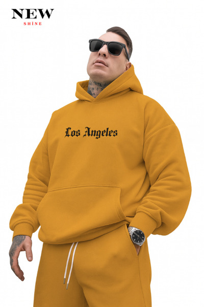 New Shine سويت شيرت بطبعة لوس أنجلوس