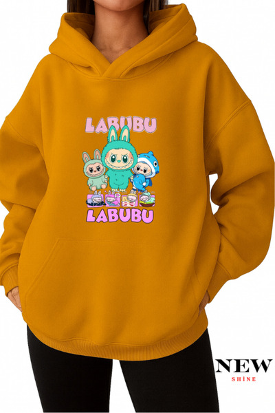 New Shine سويت شيرت مطبوع من لابوبو