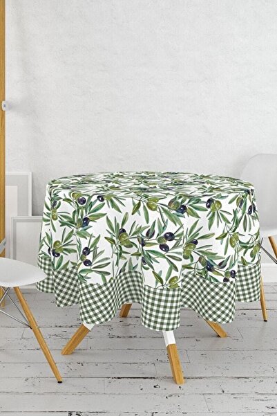 Çt Çeyizci Tekstil Round Tablecloth Digital Printed
