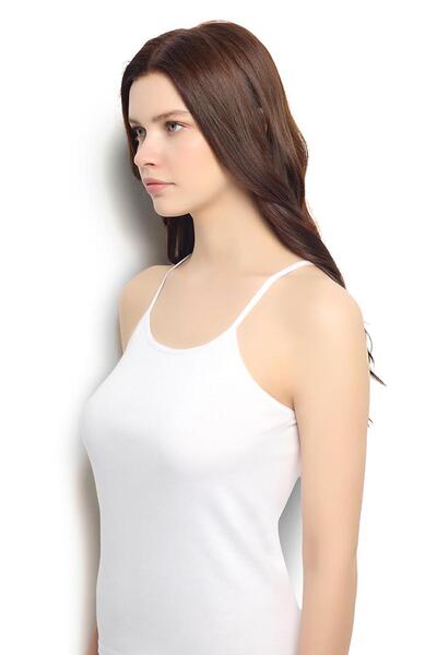 Jiber Women's Cotton Ribbed Fabric 1 Piece Tank Top with String Straps