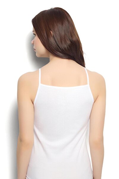 Jiber Women's Cotton Ribbed Fabric 1 Piece Tank Top with String Straps