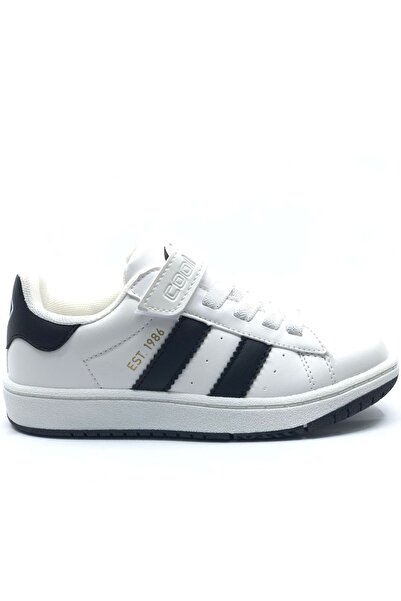 Kocamanlar Ayakkabı Cool Cooper Sneaker Orthopedic Unisex Children's Sports Shoes White-Black