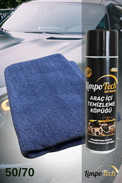 LİMPO TECH Mikrofiber Araç Oto Kurulama Silme Bezi 50x70cm Araba Araç Içi Köp...