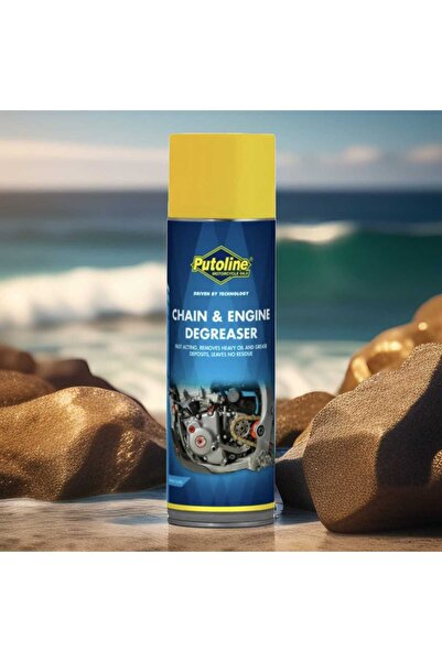 putoline 500 ML AEROSOL PUTOLİNE CHAİN & ENGİNE DEGREASER ZİNCİR TEMİZLEME + TEMİZLEME FIRÇASI