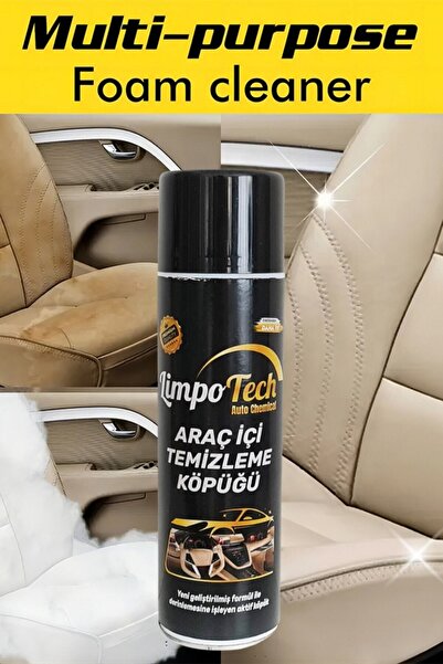LİMPO TECH Araba Köpük Temizleyici Sprey Deri Koltuk Araba Temizleme Spreyi Çok Amaçlı Köpük Sprey 500ml