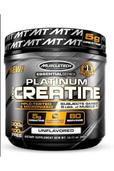 MUSCLETECH Platinum 100% Creatine Unflavored 80 Servings 400g