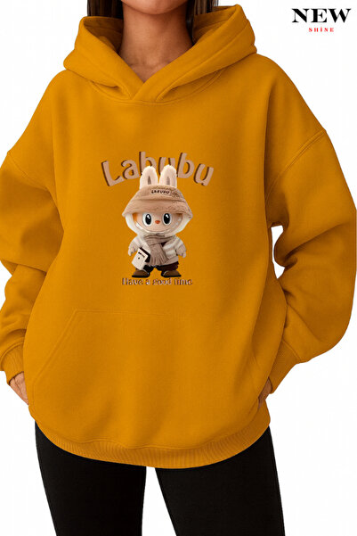 New Shine سويت شيرت مطبوع من لابوبو