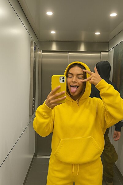 DM DOLCE MORE سويت شيرت بلون سادة للجنسين