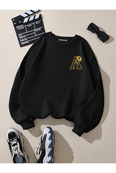 DM DOLCE MORE Hanorac oversize unisex cu decolteu rotund, cu 3 fire din bumba...