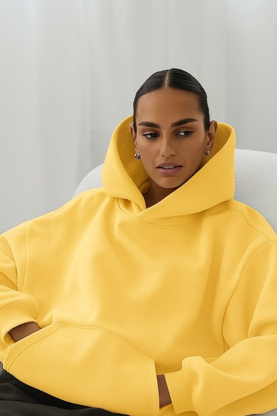 DM DOLCE MORE SWEATSHIRT UNISEX DE CULOARE SOLIDA