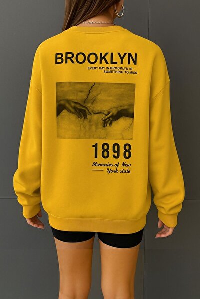 E-ROMA SWEATSHIRT UNISEX IMPRIMAT BROOKLYN