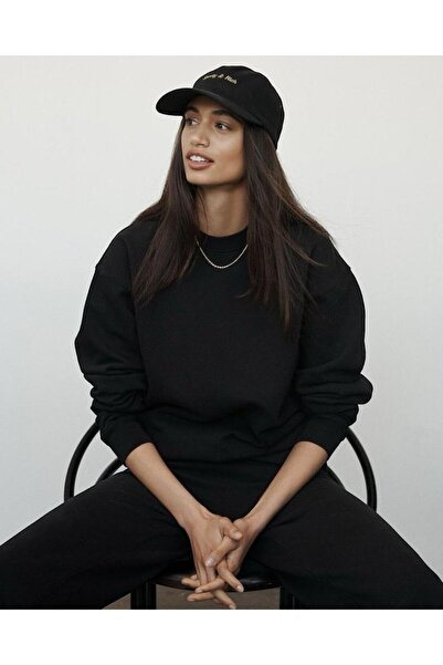 DM DOLCE MORE Bluza unisex oversize din bumbac piat cu 3 fire